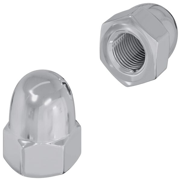 vidaXL Nucă 2 pcs Argintiu M6 x 10 mm Fier
