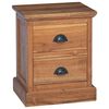 vidaXL Noptieră cu sertar natural 40 x 30 x 50 cm Lemn solid de tec