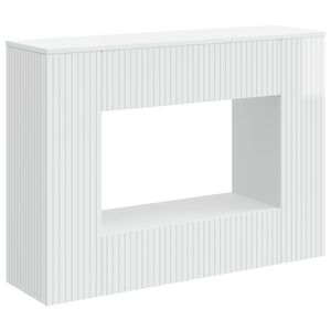 vidaXL Masă de consolă Alb Lucios 101 x 29 x 74 cm Lemn prelucrat