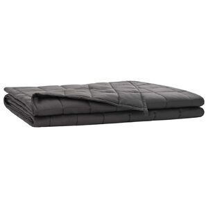 vidaXL Pătură cu greutate Antracit 235 x 290 cm 15 kg 100% Bumbac 205T