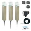 Luxform Spoturi de grădină LED "Adelaide" set complet 3 buc. 12 V