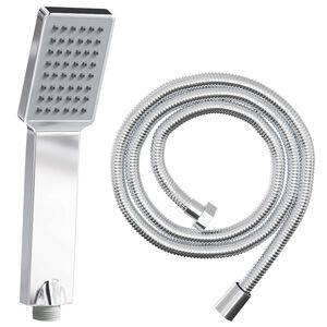 vidaXL Set de cap de duș Crom 150 cm Oţel inoxidabil