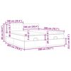 vidaXL Cadru de pat otoman cu saltele crem 200x200cm stofa