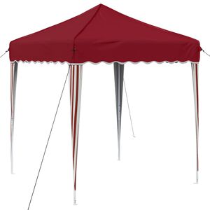 vidaXL Cort de Petrecere Pop-up Burgundy 195 x 195 x 245 cm