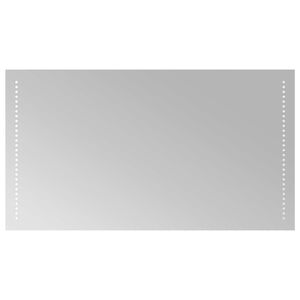 vidaXL Oglindă de baie cu LED Transparent 90 x 50 cm sticlă securizată