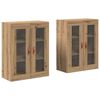 vidaXL Dulapuri de perete 2 buc. Stejar Artizanal 69,5 x 34 x 90 cm
