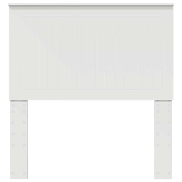 vidaXL Tăblie cap cu headboard Alb 90 cm Lemn compozit
