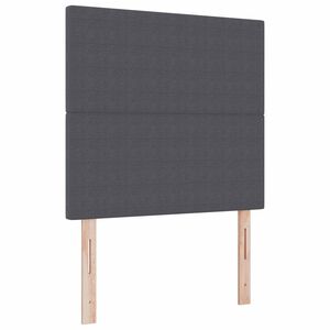 vidaXL Tăblie LED cu benzi LED Gri &icirc;nchis 80 cm Țesătură din corduroy