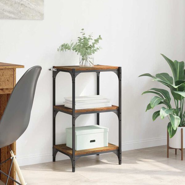 vidaXL Dulap pentru cărți Lemn vechi 40 x 33 x 70,5 cm