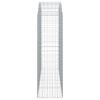 vidaXL Coș gabion arcuit, 200x50x160/180 cm, fier galvanizat