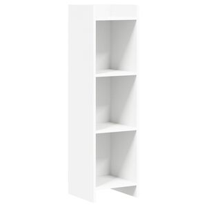 vidaXL Bibliotecă Alb 30 x 30 x 111 cm Lemn prelucrat
