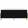 vidaXL Cadru de pat cu saltea Negru 140 x 190 cm țesătură