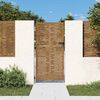 vidaXL Poartă de grădină 85x200 cm, oțel Corten, design pătrat