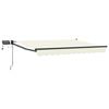 vidaXL Marchiză retractabilă manuală cu led-uri 3,5 x 2,5 m