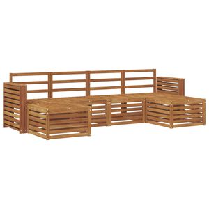 vidaXL Seturi de canapele 6 pcs natural Lemn Solid de Acacia