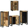 vidaXL Set de mobilier pentru baie 4 buc. Maro Lemn de mango solid