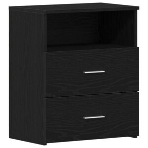 vidaXL Noptieră Stejar Negru 50 x 32 x 60cm Lemn prelucrat