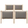vidaXL Cadru de pat cu headboard Gri taupe 120 x 200 cm țesătură