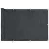 vidaXL Paravan de balcon, antracit, 400x90 cm, PVC