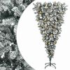vidaXL Brad de Crăciun artificial cu ramuri flexibile, cu susul &icirc;n jos