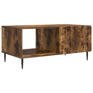 vidaXL Masă de cafea Stejar fumuriu 90 x 50 x 40 cm Lemn prelucrat