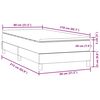 vidaXL Pat box spring cu saltea, roz, 80x210 cm, catifea
