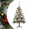 vidaXL Brad de Crăciun artificial Verde și alb 150 cm