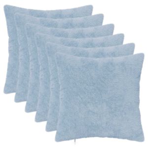 vidaXL Husă pentru pernă 6 buc. HEERLEN Albastru deschis 30 x 30 cm