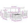 vidaXL Seturi de canapele 5 pcs Natural și Bej Lemn Solid de Acacia