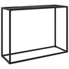 vidaXL Masă consolă, negru, 100x35x75 cm, sticlă securizată