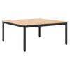 vidaXL Masă de cafea natural 100 x 100 x 45 cm Lemn de pin masiv