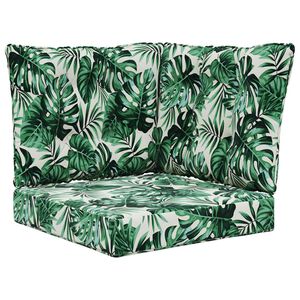 vidaXL Perna pentru canapea de exterior 3 pcs Model cu frunze