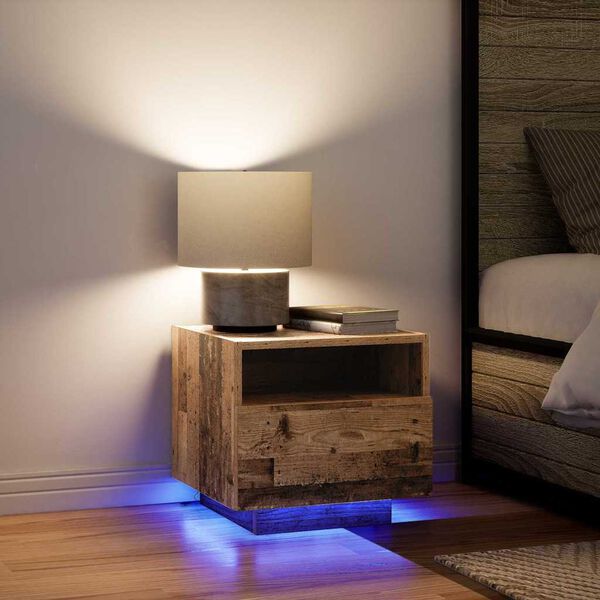 vidaXL Dulap de noapte Lemn vechi 40 x 39 x 37 cm Lemn compozit