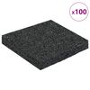 vidaXL Pat din granulate de cauciuc Negru 9 x 9 x 1 cm Cauciuc