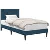 vidaXL Cadru de pat cu headboard albastru 80 x 200 cm Catifea