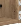 vidaXL Raft de perete Pe perete 2 pcs Stejar Artizanal 80 x 16 x 14 cm