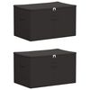 vidaXL Cutie de depozitare 2 buc. Material textil nețesut 61,6 L