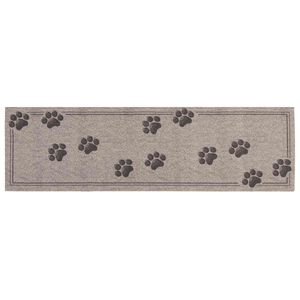vidaXL Covor de bucătărie Lăbuțe gri 150 x 45 cm 100% Poliamidă