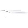 vidaXL Cort electric retractabil Alb 2,5 x 2 m