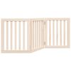 vidaXL Poartă de acces pentru c&acirc;ini pliabilă, 3 panouri, 150 cm, lemn de plop