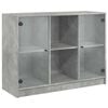 vidaXL Dulap, gri beton, 102x37x75,5 cm, lemn prelucrat
