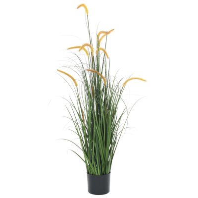 vidaXL Plantă iarbă artificială în ghiveci cu papură, 135 cm