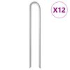 vidaXL Țăruși de cort, 12 buc., 37 cm, &Oslash;11,3 mm, oțel galvanizat