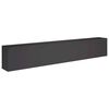 vidaXL Vază pentru Grădină Negru 360 x 40 x 60 cm Oțel laminat la rece