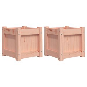 vidaXL Jardiniere de grădină, 2 buc., lemn masiv douglas