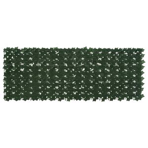 vidaXL Ecran de balcon cu frunze Verde &icirc;nchis 200 x 75 cm