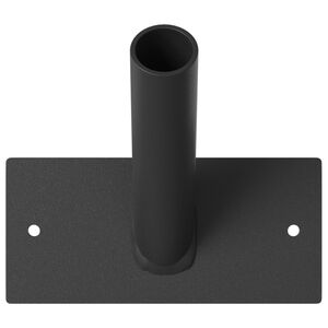 vidaXL Suport de Steag Negru 13 x 6 x 0,2 cm Oțel