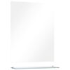 vidaXL Oglindă de perete cu raft, 50 x 60 cm, sticlă securizată