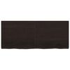 vidaXL Blat de masă maro 120x50x(2-4) cm, lemn masiv stejar tratat