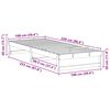 vidaXL Cadru de pat Maro 100 x 220 cm Lemn de pin masiv